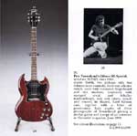Click to view larger version. Sotheby’s auction of Pete’s 1969 Gibson SG Special — serial no. 917512. Courtesy thewho.org.
