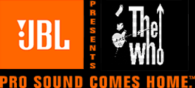 Logo: JBL Presents The Who: Pro Sound Comes Home™