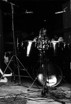 Ca. May/June 1973, Ramport Studios, recording Quadrophenia on black-coloured kit featuring outer row of single-headed (concert) toms.