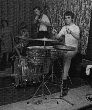 Ca. 1964, at the Scene Club with Ludwig kit.
