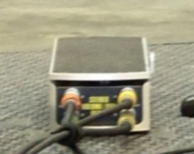 May 2019, rear detail of Ernie Ball Stereo Volume/Pan Pedal