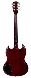 Click to view larger version. Gibson SG Special sn 884484 (back). (Source: Bonhams)