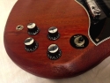 Click to view larger version. 1964 Gibson SG Special sn 188776 (controls). (Source: Richard Henry)