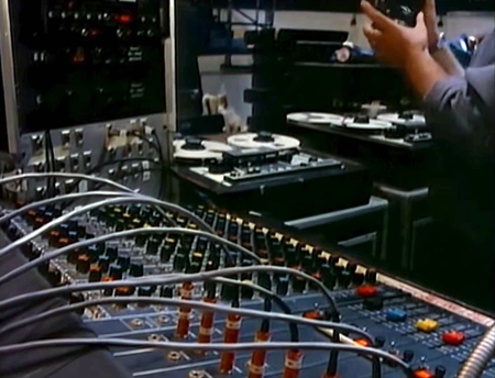 1982, Bob Pridden’s monitor mixer board.
