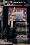 Click to view larger version. – Schecter ad – U.K.