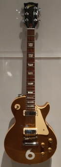 1975 Gibson Les Paul Dexlue, serial no. 133592, owned by David Swartz.